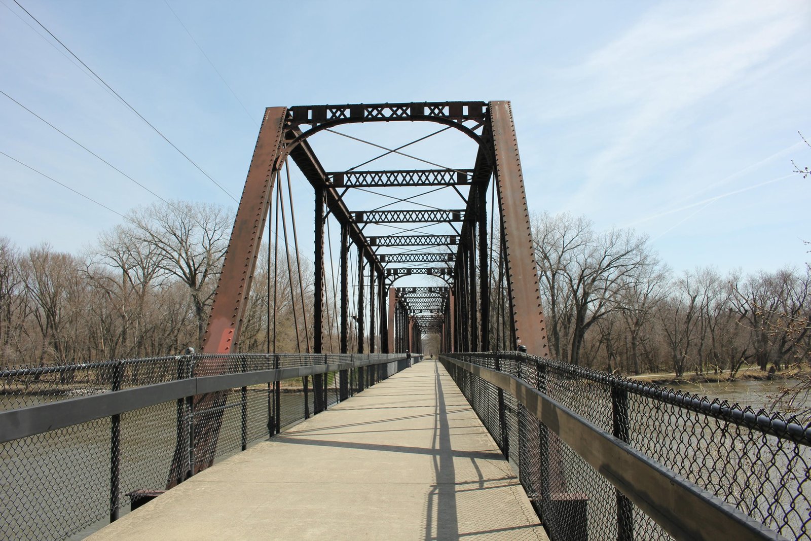Looking east